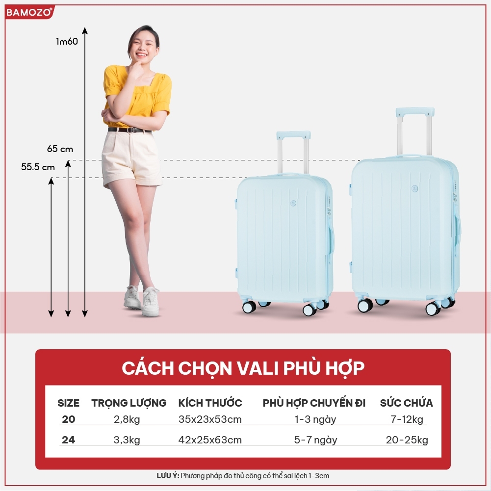 Vali du lịch Bamozo 8812